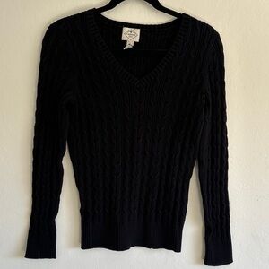 St. John's Bay Black V-Neck Sweater